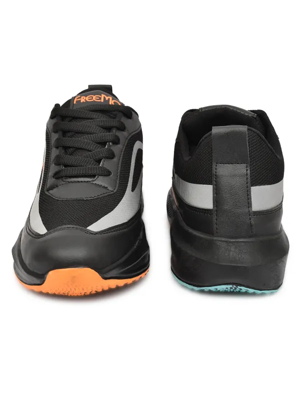 Black_Synthetic_Leather_Lace-Up_Sports_Shoes_For_Men