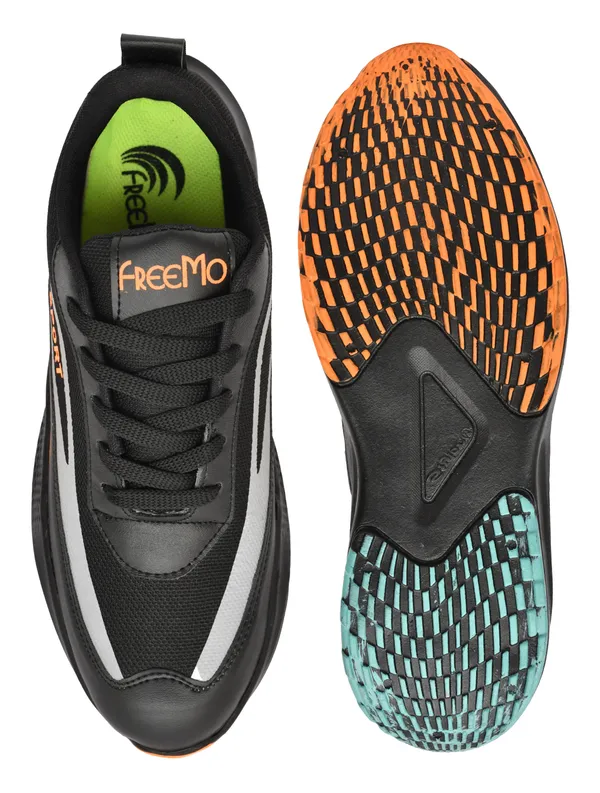 Black_Synthetic_Leather_Lace-Up_Sports_Shoes_For_Men