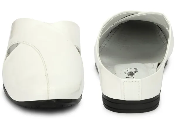 White_Synthetic_Leather_Slip-On_Loafers_For_Men
