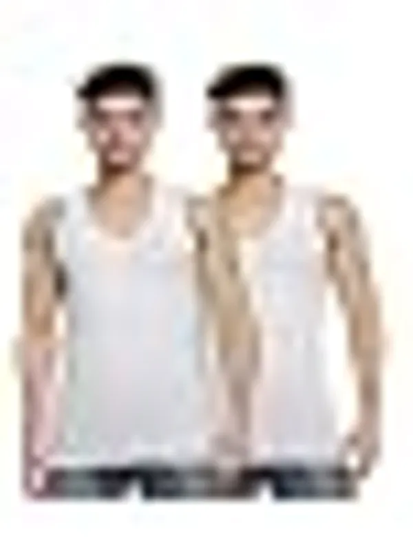 Men’S_White_Mesh_Cotton_Vest_/_Breathable_&_Comfortable_/_Pack_Of_2