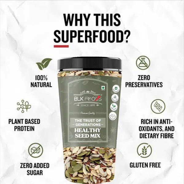 BLK_FOODS_300g_Seed_Mix_|_Protein_Rich_Healthy_Snacks_|_Seeds_Mixture_|_Pumpkin_Seeds,_Sunflower_Seeds,_Watermelon_Seeds,_Brown_Flax_Seeds_(300_g)