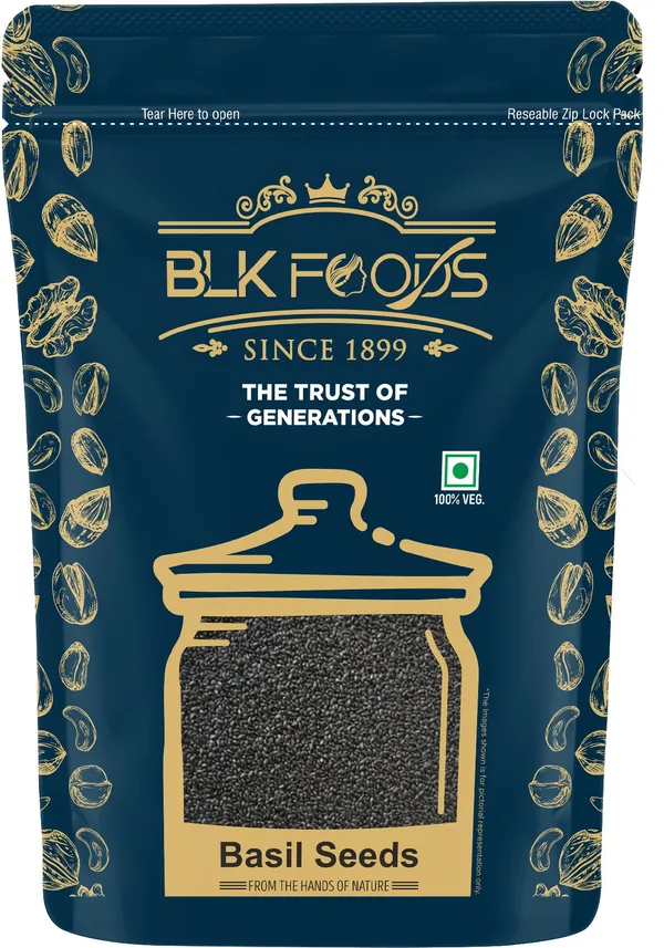 BLK_FOODS_Basil_Seeds_for_eating_1kg_|Sabja_|Tukhmariya_Weight_loss_|Rich_in_Zinc_&Fiber_Basil_Seeds_(1000_g)