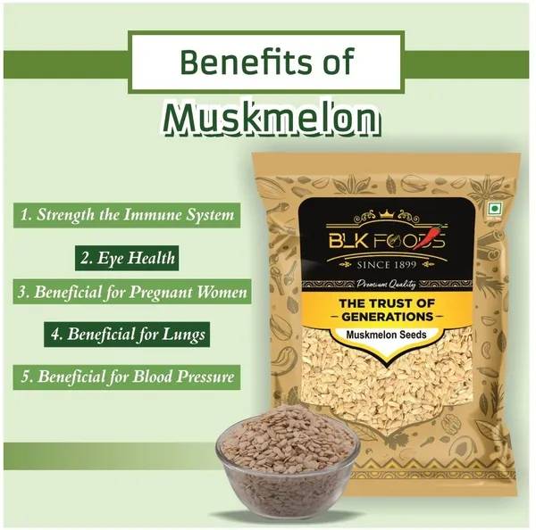 BLK_FOODS_Muskmelon_Seeds_1000g_(Kharbooja_migi)|_Protein_Rich_Edible_Seeds_for_eating_Muskmelon_Seeds_(1_kg)
