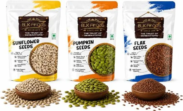 BLK_FOODS_BLK_Foods_Premium_Quality_Seeds_Sunflower_Seeds,_Pumpkin_Seeds,_Brown_Flax_Seeds_(3_x_250_g)