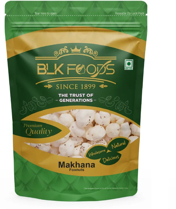 BLK_FOODS_Makhana_200g_|_Dry_fruits_|Rich_in_Calcium_Fox_Nut_(1_x_200_g)
