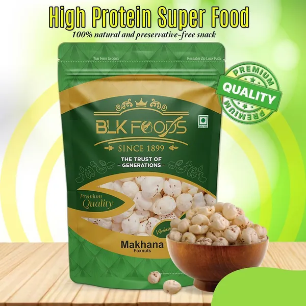 BLK_FOODS_Makhana_200g_|_Dry_fruits_|Rich_in_Calcium_Fox_Nut_(1_x_200_g)