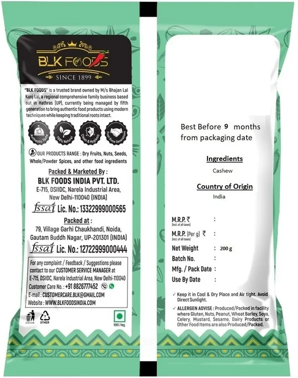 BLK_FOODS_Select_Raw_Cashews_W320_Cashews_(1_x_200_g)