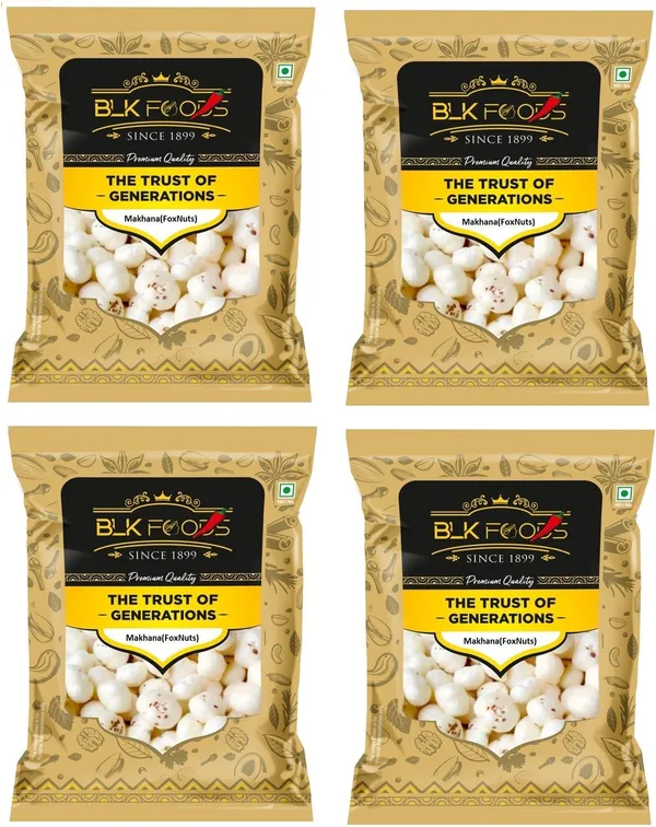 BLK_FOODS_Daily_400g_Makhana_(Foxnuts)_|_Regular_Lotus_Seed_Pop_Fox_Nut_(4_x_100_g)
