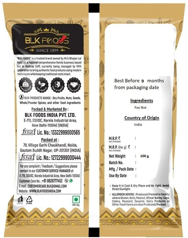 BLK_FOODS_Daily_400g_Makhana_(Foxnuts)_|_Regular_Lotus_Seed_Pop_Fox_Nut_(4_x_100_g)
