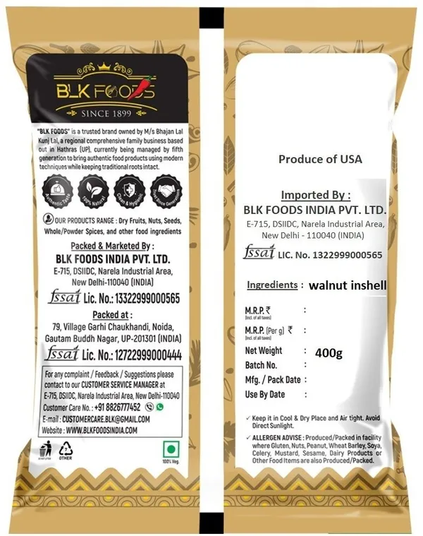 BLK_FOODS_Select_Walnut_Inshell_|_Sabut_Akhrot_|(400gX2)_Walnuts_(2_x_400_g)