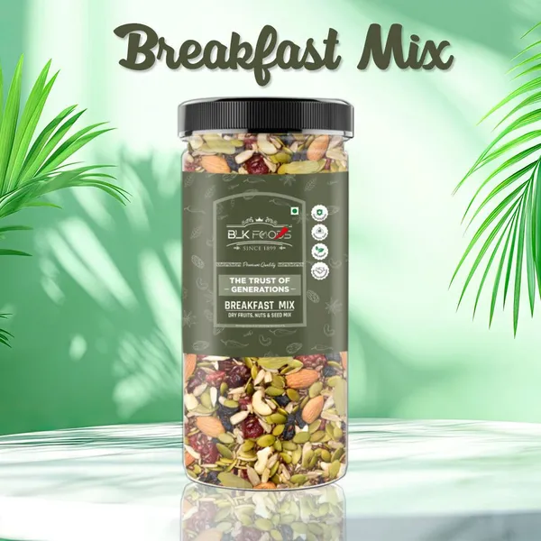 BLK_FOODS_Breakfast_Mix_750g_(Nuts,_Seeds_&_Dry_Fruits)_Super_Nutritious_Food_Almonds,_Cashews,_Raisins_(1_x_750_g)