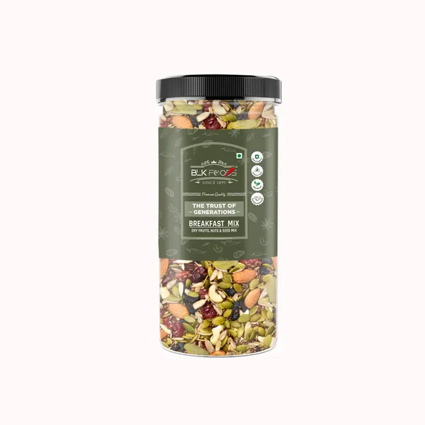 BLK_FOODS_Breakfast_Mix_750g_(Nuts,_Seeds_&_Dry_Fruits)_Super_Nutritious_Food_Almonds,_Cashews,_Raisins_(1_x_750_g)