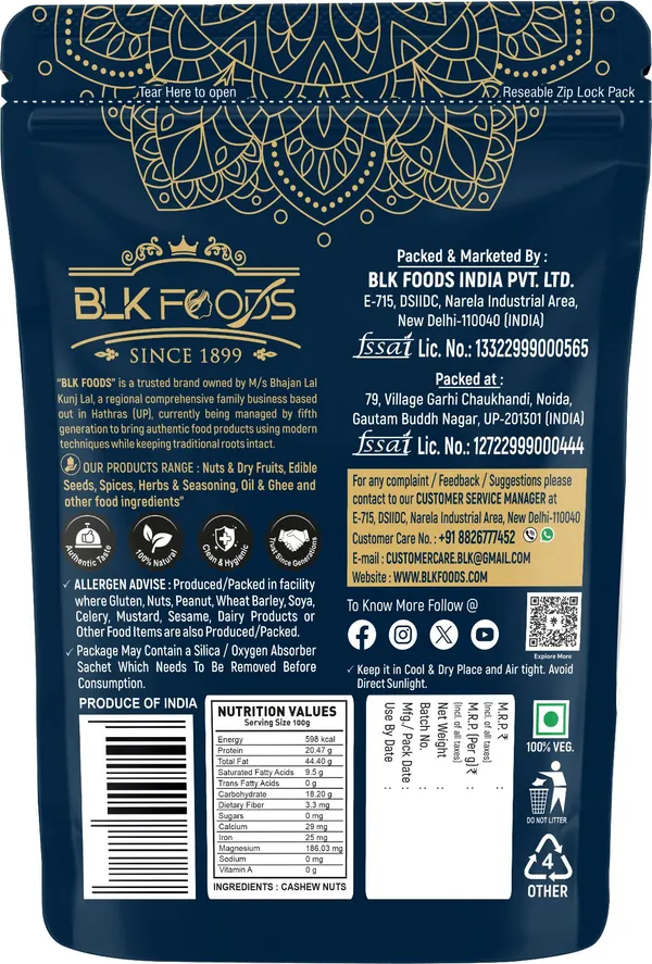 BLK_FOODS_Premium_Whole_1kg_Cashew_Nuts_Plain_(100%_Crunchy_Kaju)_Cashews_(1_x_1000_g)