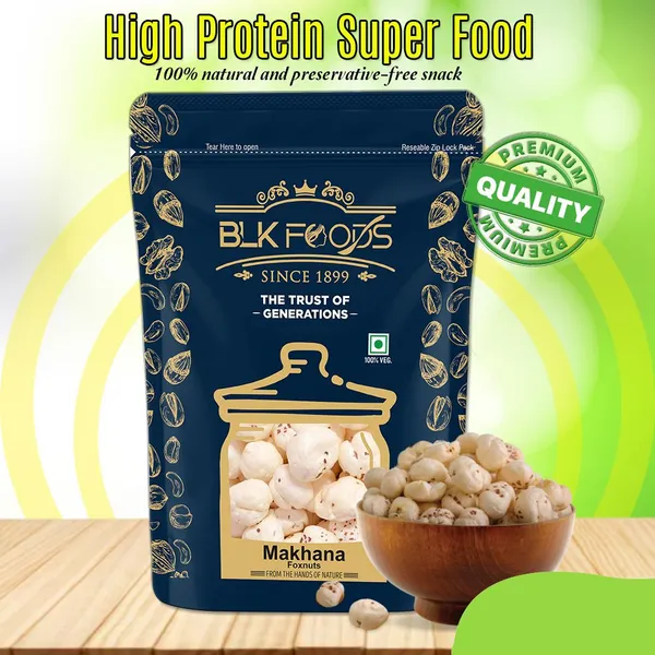 BLK_FOODS_Small_Size_Makhana|_4_suta|_Best_for_Vrat_Kheer,_Fasting_namkeen|Healthy_Drinks_Fox_Nut_(1_x_250_g)