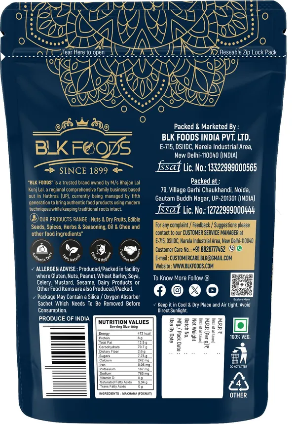 BLK_FOODS_Small_Size_Makhana|_4_suta|_Best_for_Vrat_Kheer,_Fasting_namkeen|Healthy_Drinks_Fox_Nut_(1_x_250_g)