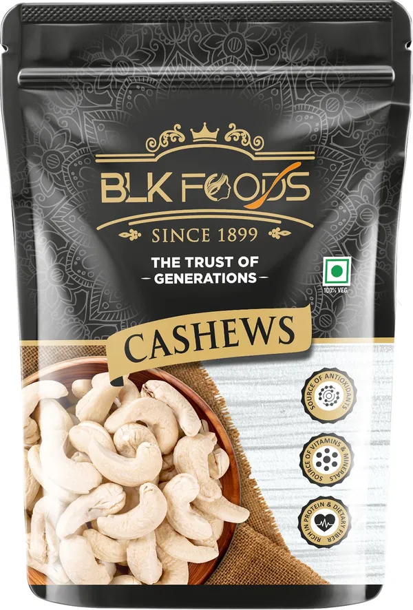 BLK_FOODS_Premium_Whole_Cashew_Nuts_Plain_(100%_Crunchy_Kaju)_Cashews_(1_x_250_g)