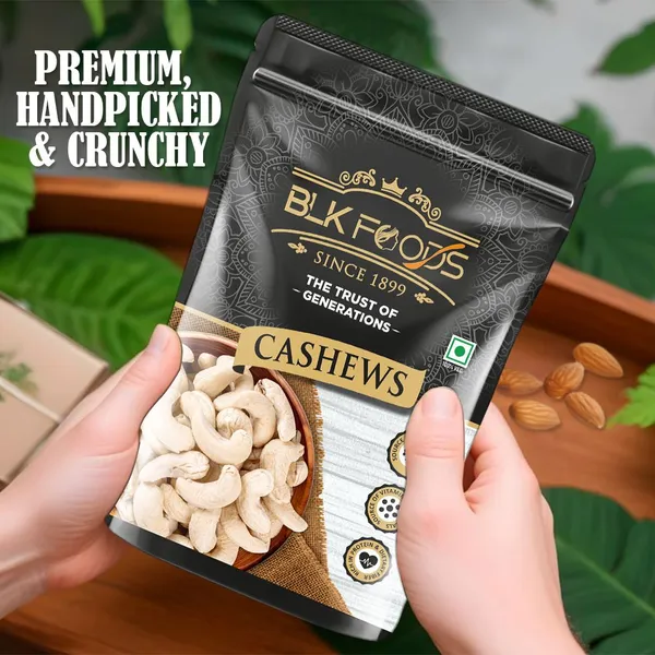 BLK_FOODS_Premium_Whole_Cashew_Nuts_Plain_(100%_Crunchy_Kaju)_Cashews_(1_x_250_g)