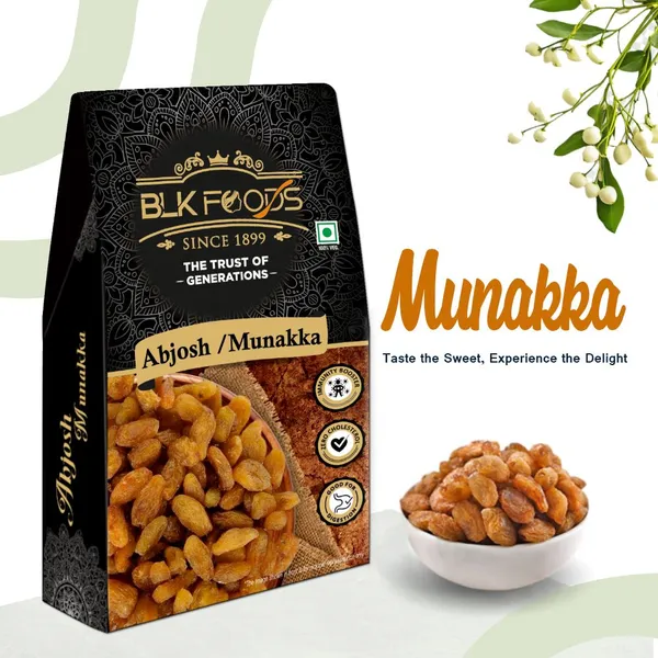 BLK_FOODS_Munnaka_(with_seed)_500g_|_Abjosh_Raisins_(2_x_250_g)
