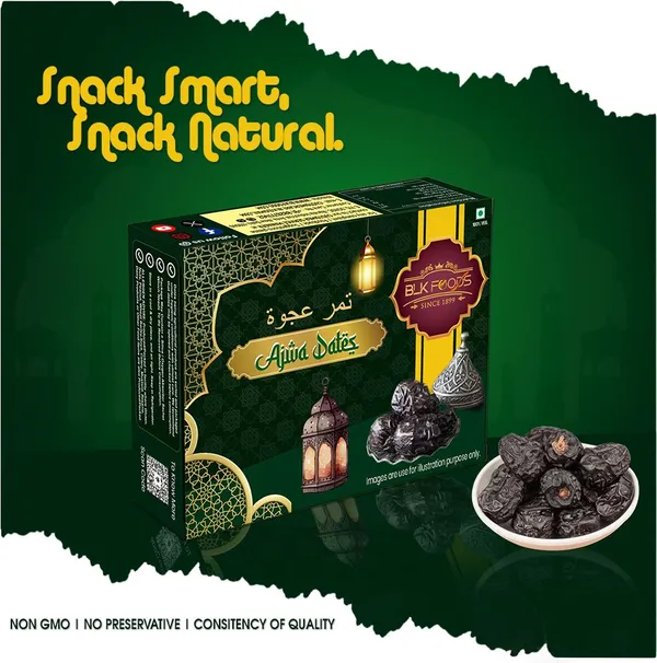 BLK_FOODS_Ajwa_Dates_400g_|_Khajoor_|_Khajur_Dry_Fruits_|_Sweet_&_Nutrient_Rich_Dates_(1_x_400_g)