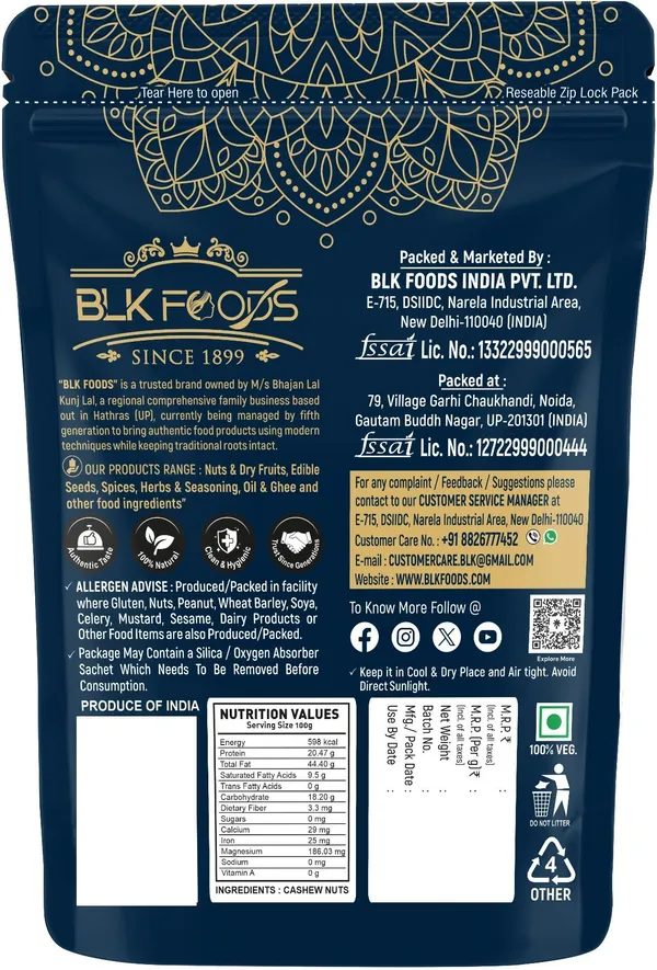 BLK_FOODS_Premium_Whole_1.5kg_Cashew_Nuts_Plain_(100%_Crunchy_Kaju)_Cashews_(1_x_1500_g)