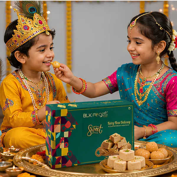 BLK_FOODS_Premium_Elaichi_Soan_Papdi_|_Soft_&_Flaky_Indian_Sweet_|_1Kg_Patisa_Gift_Box_(2_x_0.5_kg)