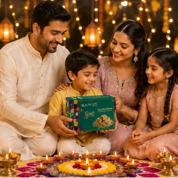 BLK_FOODS_Premium_Elaichi_Soan_Papdi_|_Soft_&_Flaky_Indian_Sweet_|_1Kg_Patisa_Gift_Box_(2_x_0.5_kg)