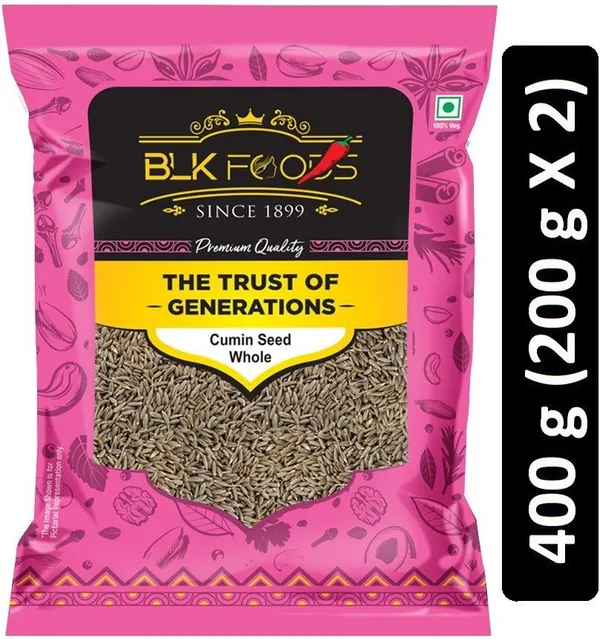BLK_FOODS_Select_Cumin_Seed_Whole_(Jeera_sabut)_400g_(2_X_200g)_(2_x_200_g)