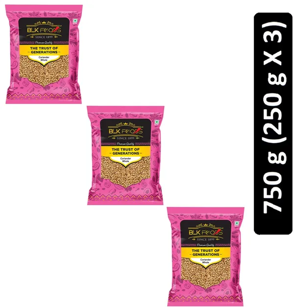 BLK_FOODS_Select_Coriander_Whole_(Dhaniya_Sabut)_750g_(3_x_250_g)