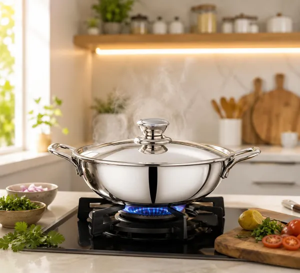 TREEKON_TRIPLY_KADAI_WITH_STAINLESS_STEEL_LID_16_CM_