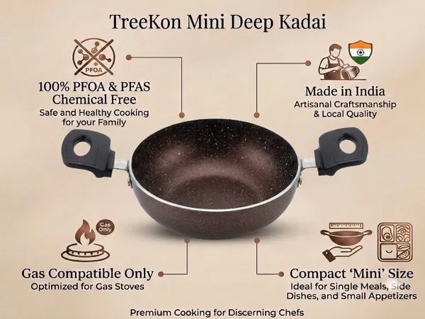 TREEKON_MINI/SMALL/BABY_KADAI_16CM_(400ML)