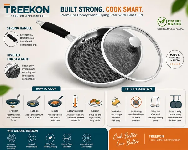TREEKON_TRIPLY_HONEY_COMB_NON-STICK_FRY_PAN_