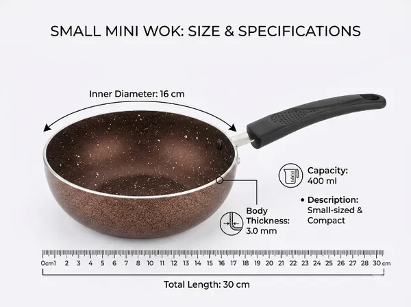 TREEKON_MINI/SMALL/BABY_WOK_16CM_(400ML)
