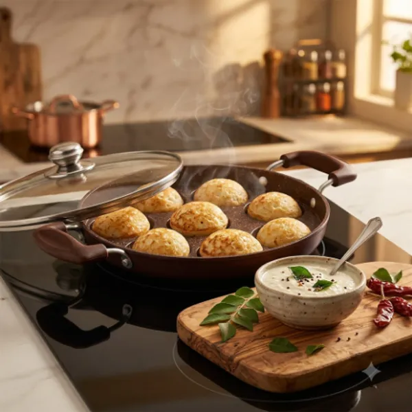 TREEKON_HEAVY_APPAM_PATRA_WITH_GLASS_LID_12_CAVATIES