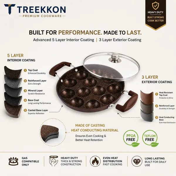 TREEKON_HEAVY_APPAM_PATRA_WITH_GLASS_LID_12_CAVATIES