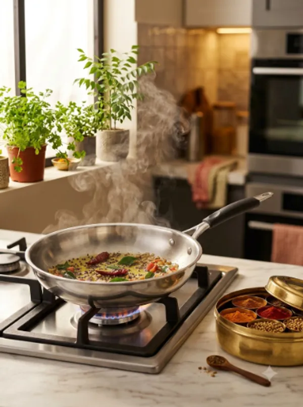 TREEKON_TRIPLY_FRY_PAN_WITH_STAINLESS_STEEL_LID
