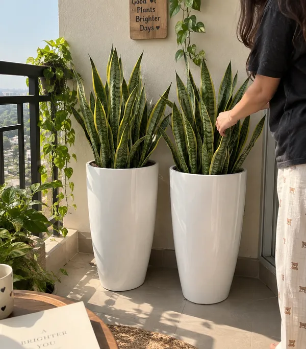 Plastic_Tower_Pot_14Inch_Flower_Pots_For_Home_Office_Garden_Balcony_Plant_Container_Set_(Pack_Of_2,_Plastic)