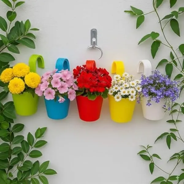 Hanging_Planters_8_Inch_Multicolor_Pots_with_Hooks_for_Home_Plant_Container_Set_(Pack_of_5,_Plastic)