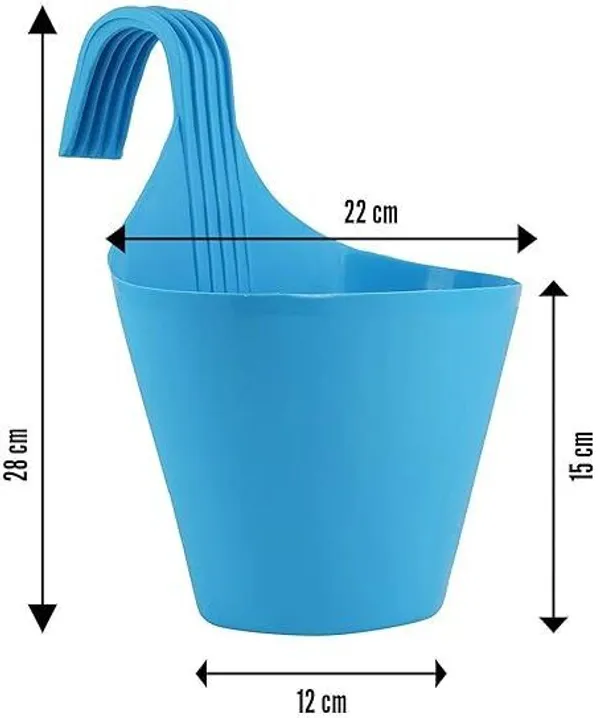 Hanging_Flower_Pots_8_Inch_Multicolor_Plastic_Planters_with_Hooks_Plant_Container_Set_(Pack_of_5,_Plastic)