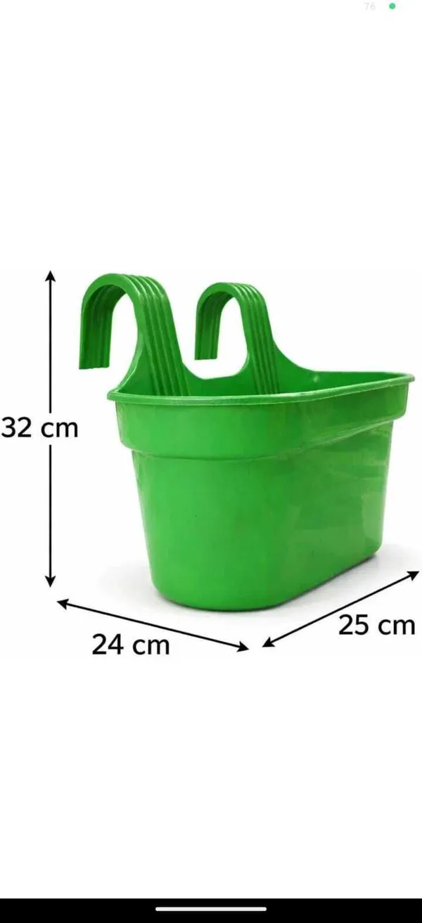 Multicolor_Railing_Planters_-_12_Inch_Oval_Hanging_Pots_Plant_Container_Set_(Pack_of_4,_Plastic)