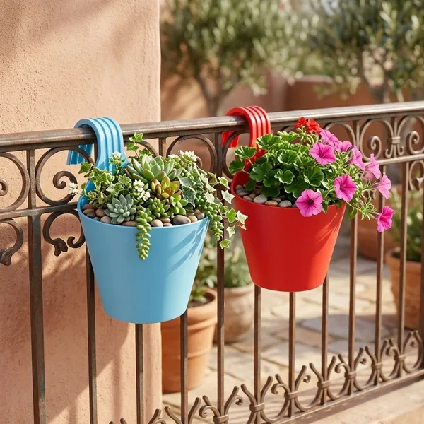 Vealcia_8_Inch_Plastic_Hanging_Pots_Set_Of_2_For_Balcony_Garden_Decor_Plant_Container_Set_(Pack_Of_2,_Plastic)