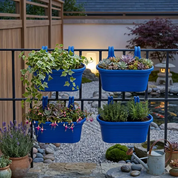 Royal_Blue_Railing_Planter_Set_-_4_Durable_Plastic_Hanging_Baskets_Plant_Container_Set_(Pack_of_4,_Plastic)