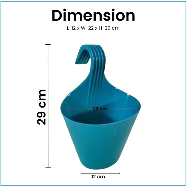 8â€_Hanging_Flower_Pots_Set_of_5_Indoor_Outdoor_Planters_Plant_Container_Set_(Pack_of_5,_Plastic)