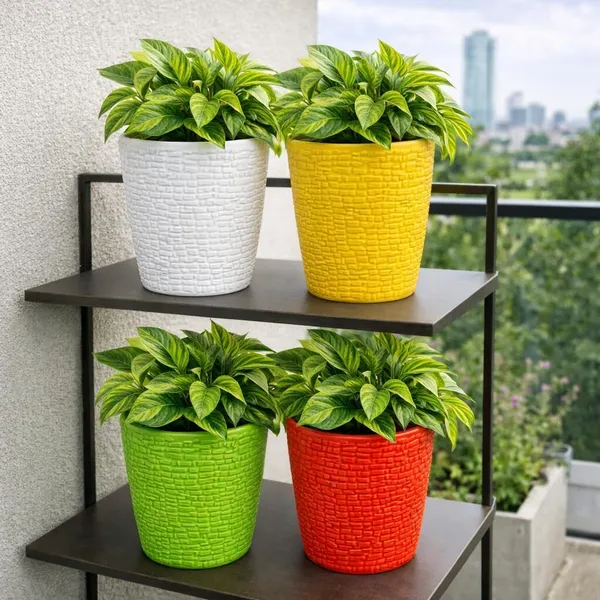 Decorative_Plastic_Flower_Pots_pack_of_1_Plant_Container_Set_(Plastic)