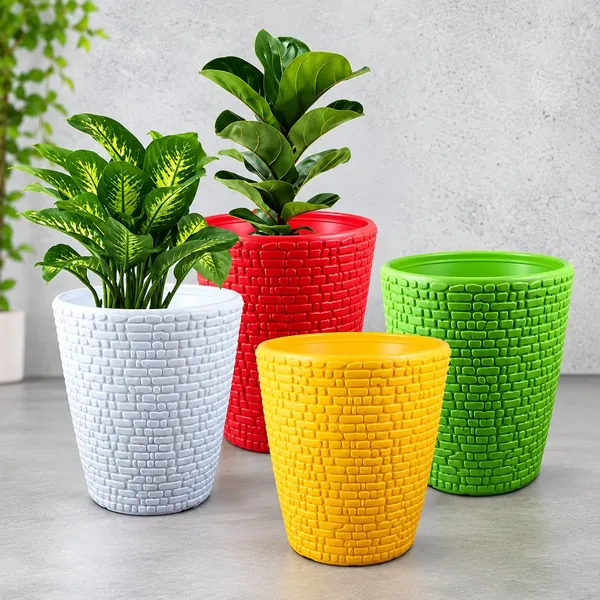Plant_Container_Set_Gamla_planter_Multicolor_Plant_Container_Set_(Pack_of_4,_Plastic)