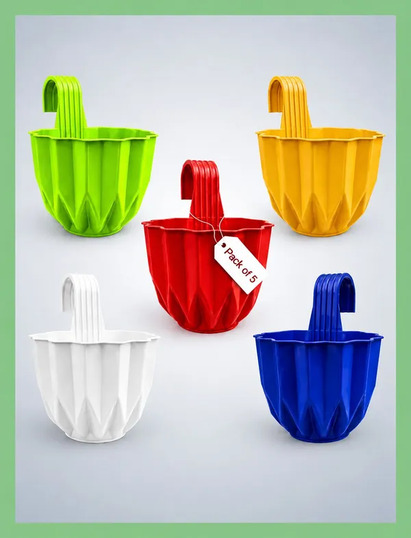 5_star_hanging_plastic_outdoor_balcony_Plant_Container_Set_(Pack_of_5,_Plastic)