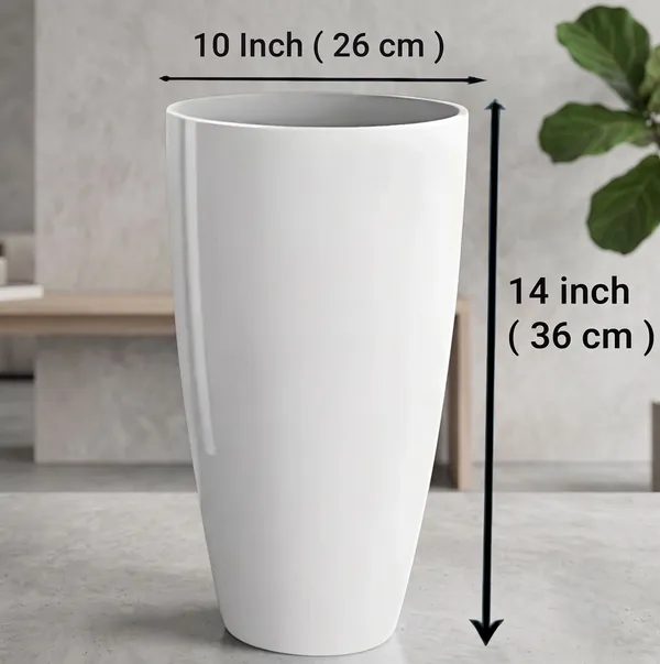 Plastic_Tower_Pot_14Inch_Flower_Pots_For_Home_Office_Garden_Balcony_Plant_Container_Set_(Pack_Of_2,_Plastic)