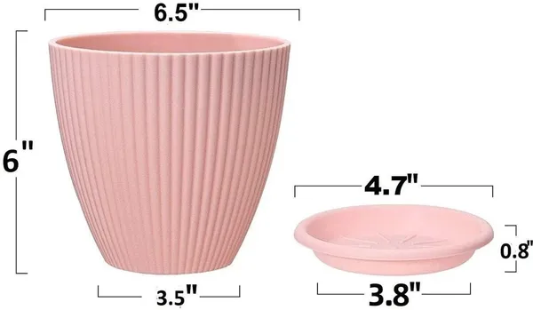 Plastic_Round_Flower_Pots_For_Home_Planters_5_Pcs_Set_Plastic_Vase_Plant_Container_Set_(Pack_Of_5,_Plastic)