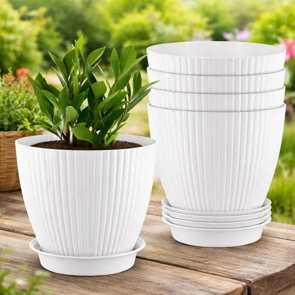 Premium_Quality_Flower_Pot_For_Home_Decoration_With_Draning_Hall_Plastic_Plant_Container_Set_(Pack_Of_5,_Plastic)