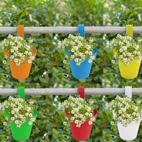 Plastic_Hanging_Flower_Pots_10_Pcs_|_Balcony_&_Indoor_Garden_Planters_Plastic_Vase_(11_inch,_Multicolor)