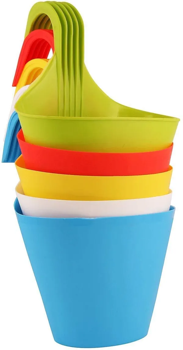 Plastic_Hanging_Flower_Pots_10_Pcs_|_Balcony_&_Indoor_Garden_Planters_Plastic_Vase_(11_inch,_Multicolor)